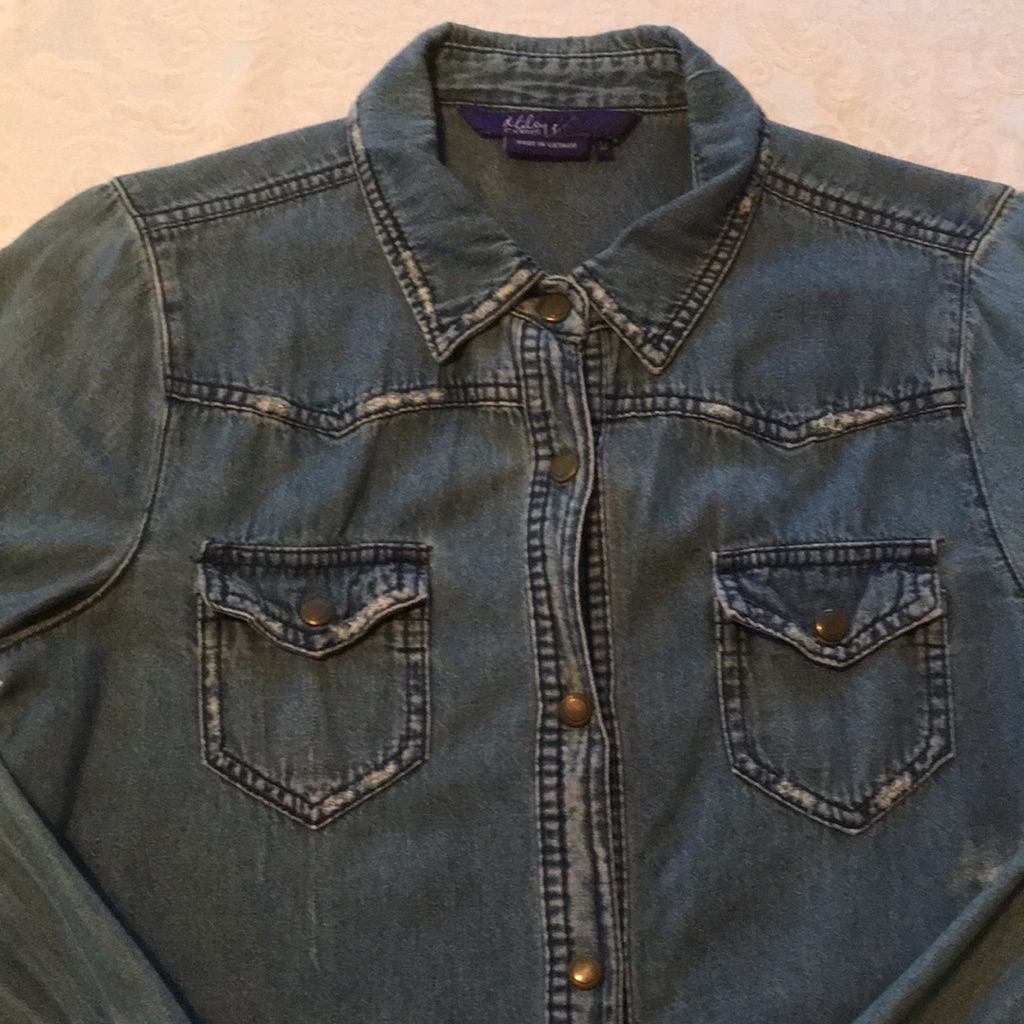 Chambray Button Down Size Medium